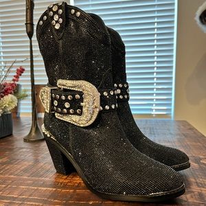 Dolls kill Rhinestone Booties